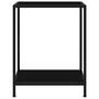 Voir la diapositive 2 : VIDAXL Table console Noir 60x35x75 cm Verre trempe