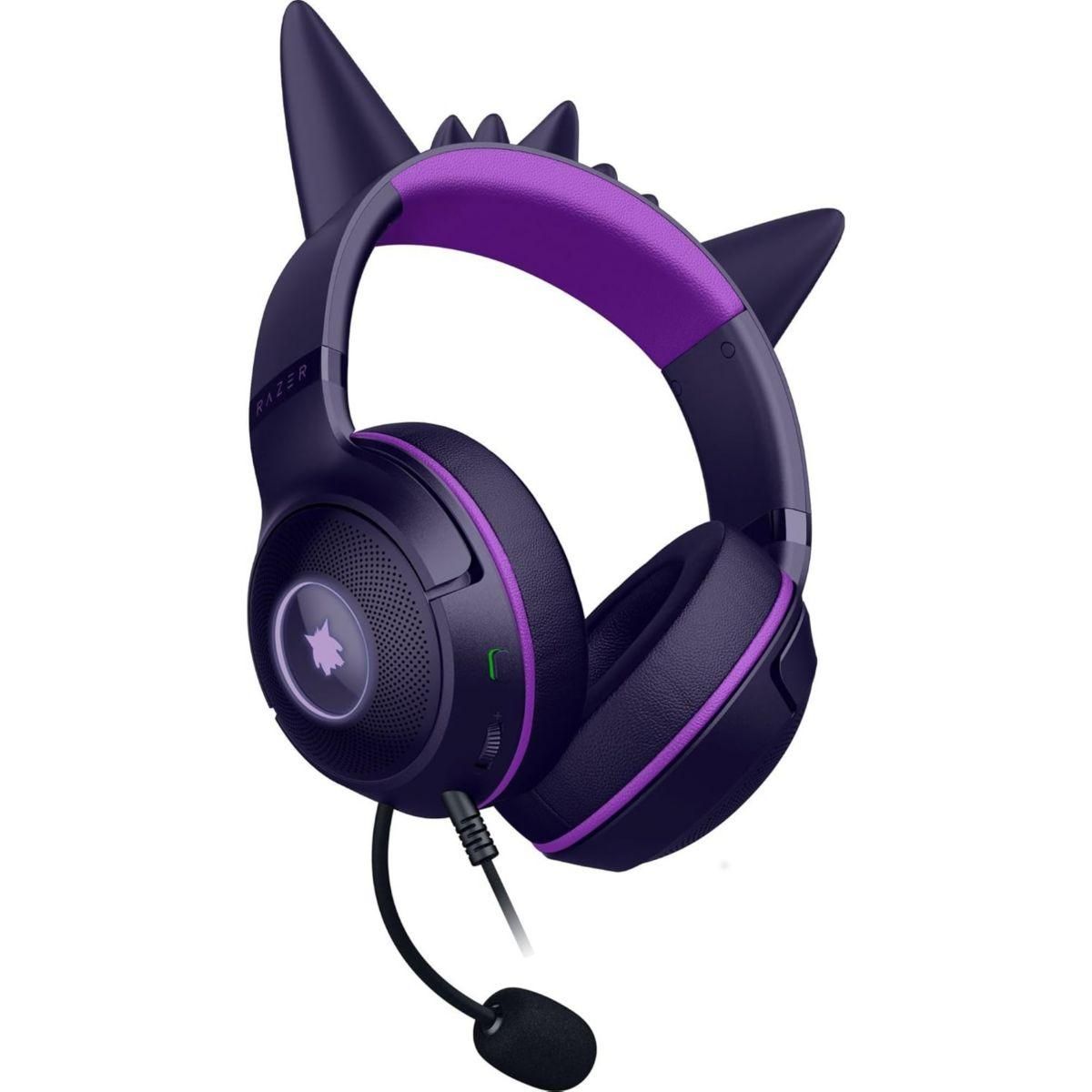Razer Casque gamer KRAKEN KITTY V2 ÉDITION POKÉMON GENGAR