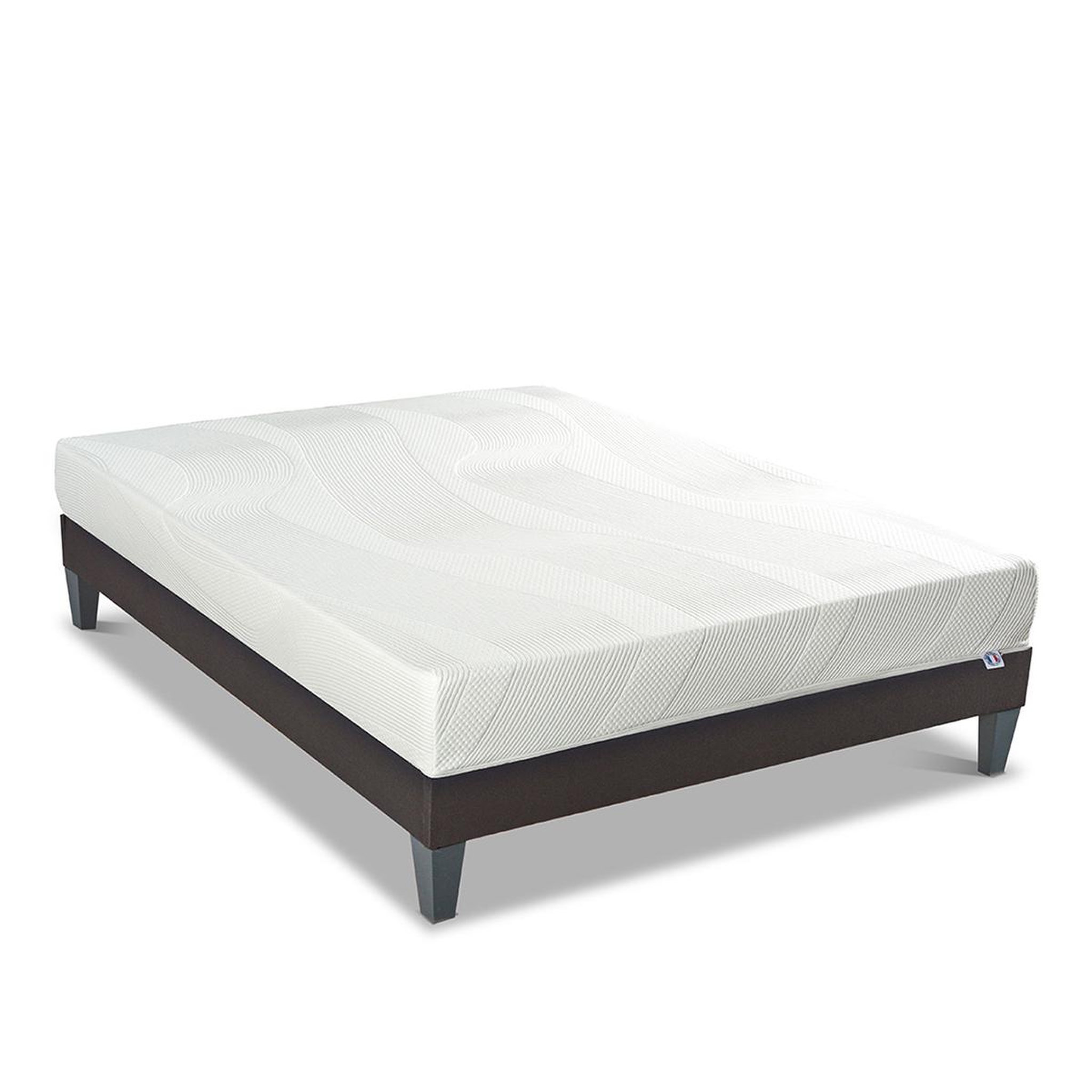 Voir la diapositive 3 : BELLECOUR Bellecour literie | ensemble paris | matelas mémoire de forme + sommier bois