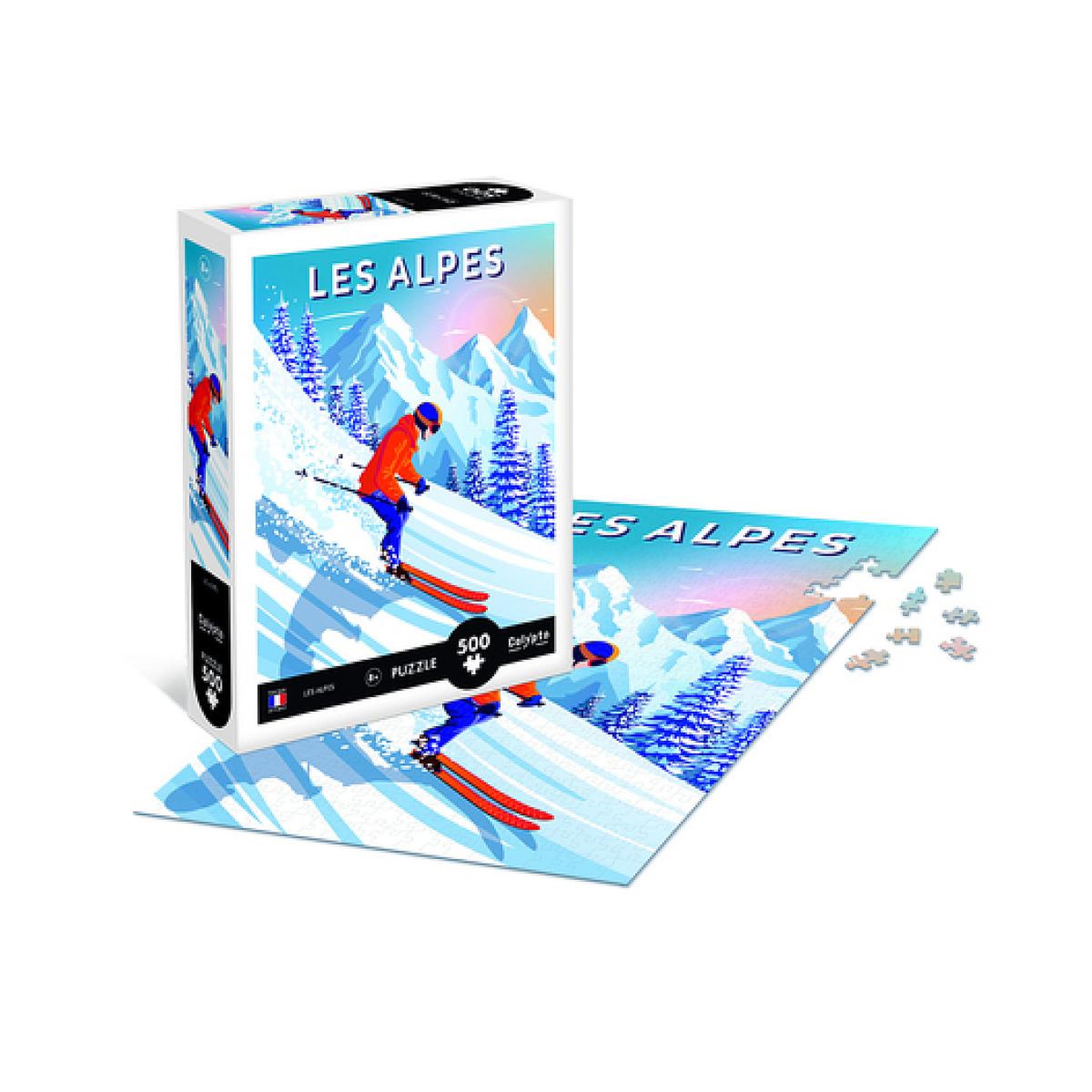 Voir la diapositive 2 : Sentosphere Puzzle 500 pieces - les alpes