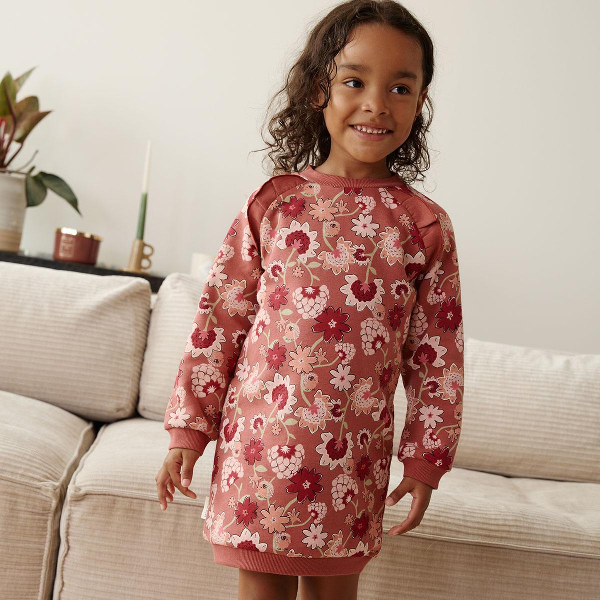 Voir la diapositive 5 : PETIT BEGUIN Robe enfant en molleton harmony