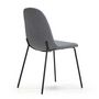 Voir la diapositive 4 : VS VENTA-STOCK Pack 2 chaises Salle à Manger Brenda tapissées Gris, 44 cm x 54 cm x 85 cm