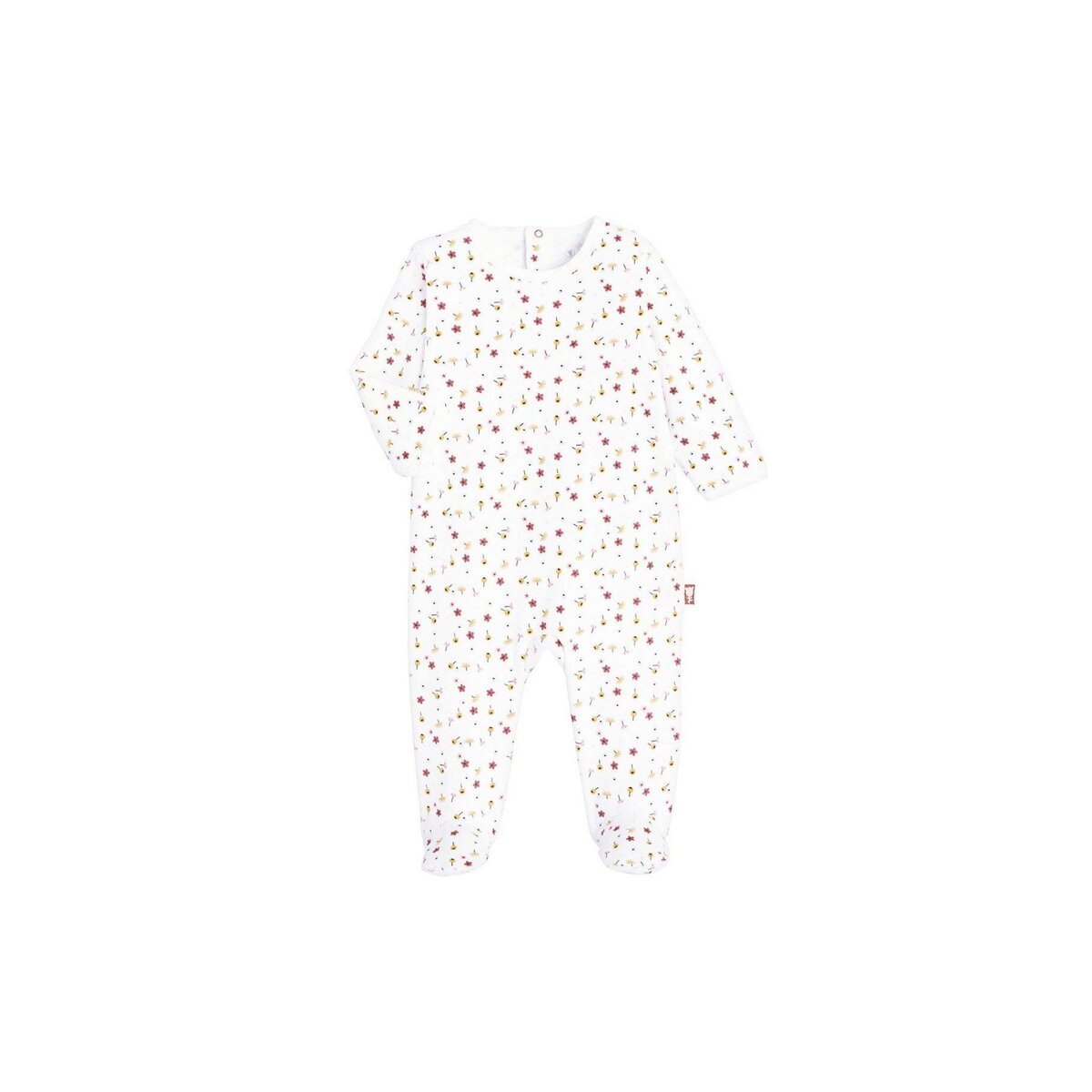 Petit Béguin Pyjama bébé velours Joli Rêve