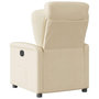 Voir la diapositive 5 : VIDAXL Fauteuil inclinable Creme Tissu