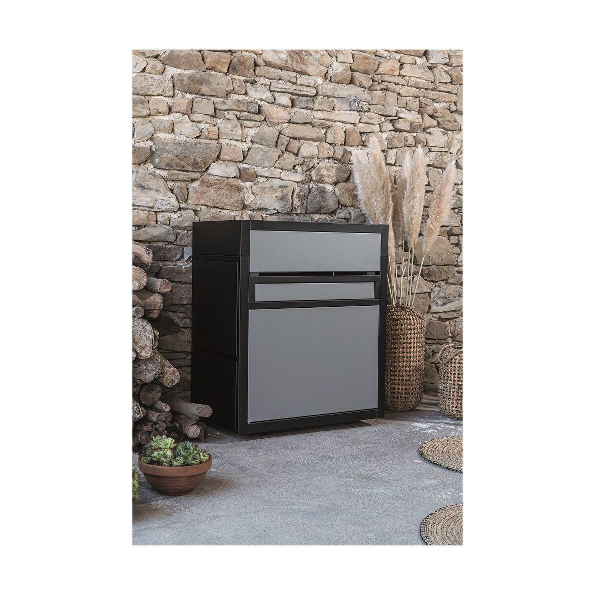 Voir la diapositive 2 : FORGE ADOUR Couvercle plancha cpapc ng 60 noir/gris pour chariot