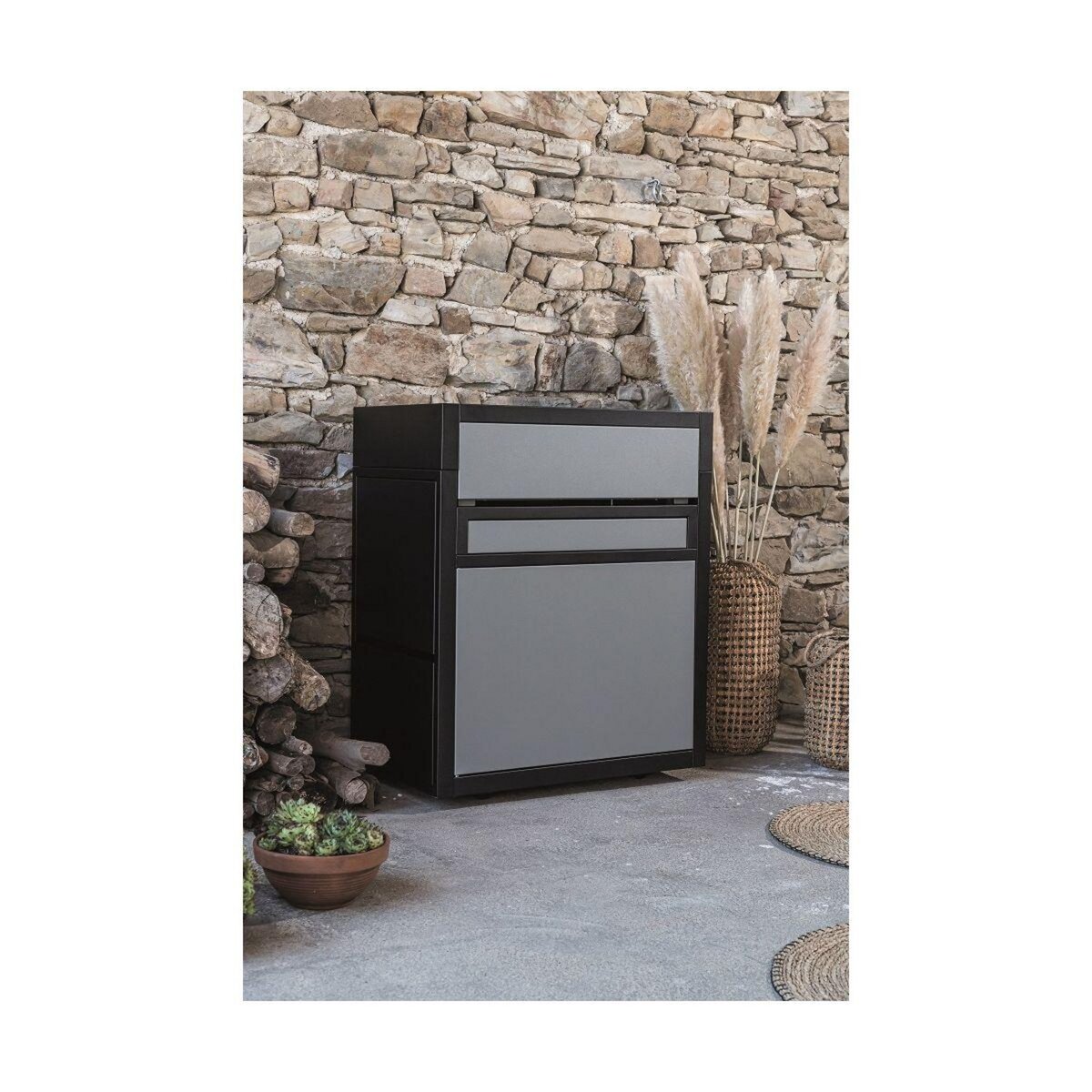 FORGE ADOUR Capot acier noir pour chariot et plancha - cpapcng60