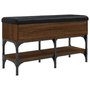 Voir la diapositive 2 : VIDAXL Banc à chaussures chêne marron 82x32x45 cm bois d ingénierie