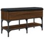 Voir la diapositive 2 : VIDAXL Banc à chaussures chêne marron 82x32x45 cm bois d ingénierie