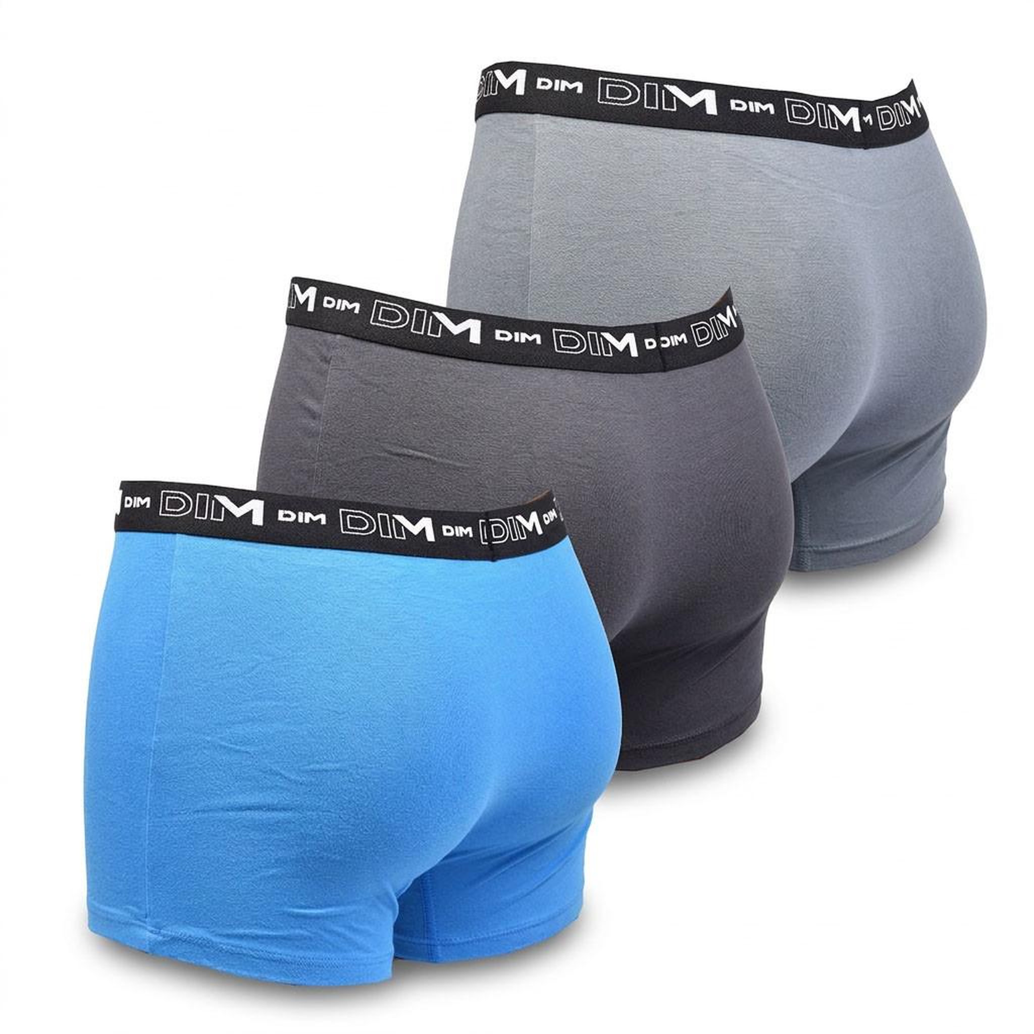 Voir la diapositive 3 : DIM Lot de 3 boxers DIM en coton stretch