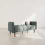 Voir la diapositive 3 : BEST MOBILIER Adam - canapé convertible clic-clac 2 places en tissu texturé
