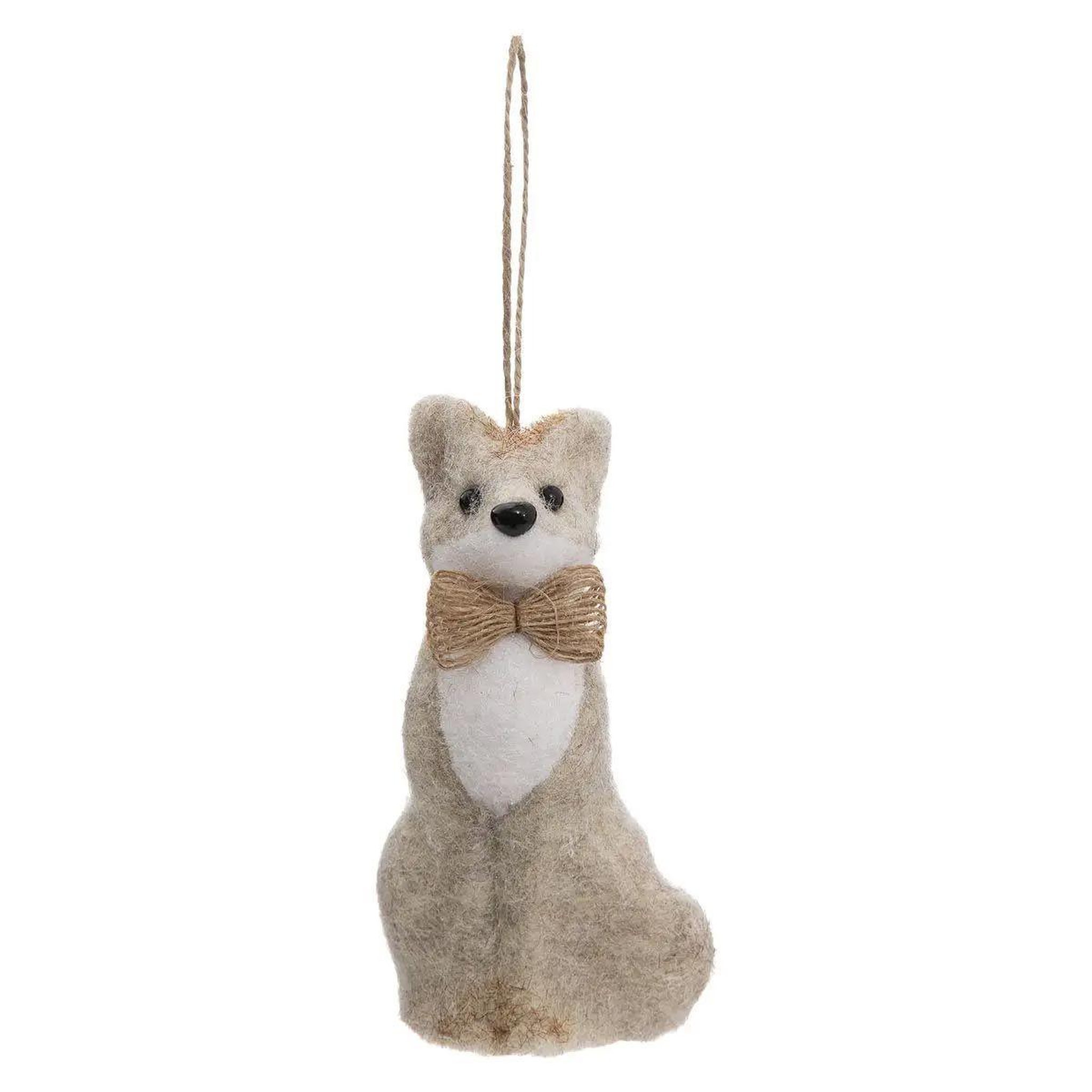 ATMOSPHERA Sujet de noël déco  renard  12cm marron