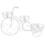 Voir la diapositive 3 : VIDAXL Support de plantes sous forme de velo Style vintage Metal
