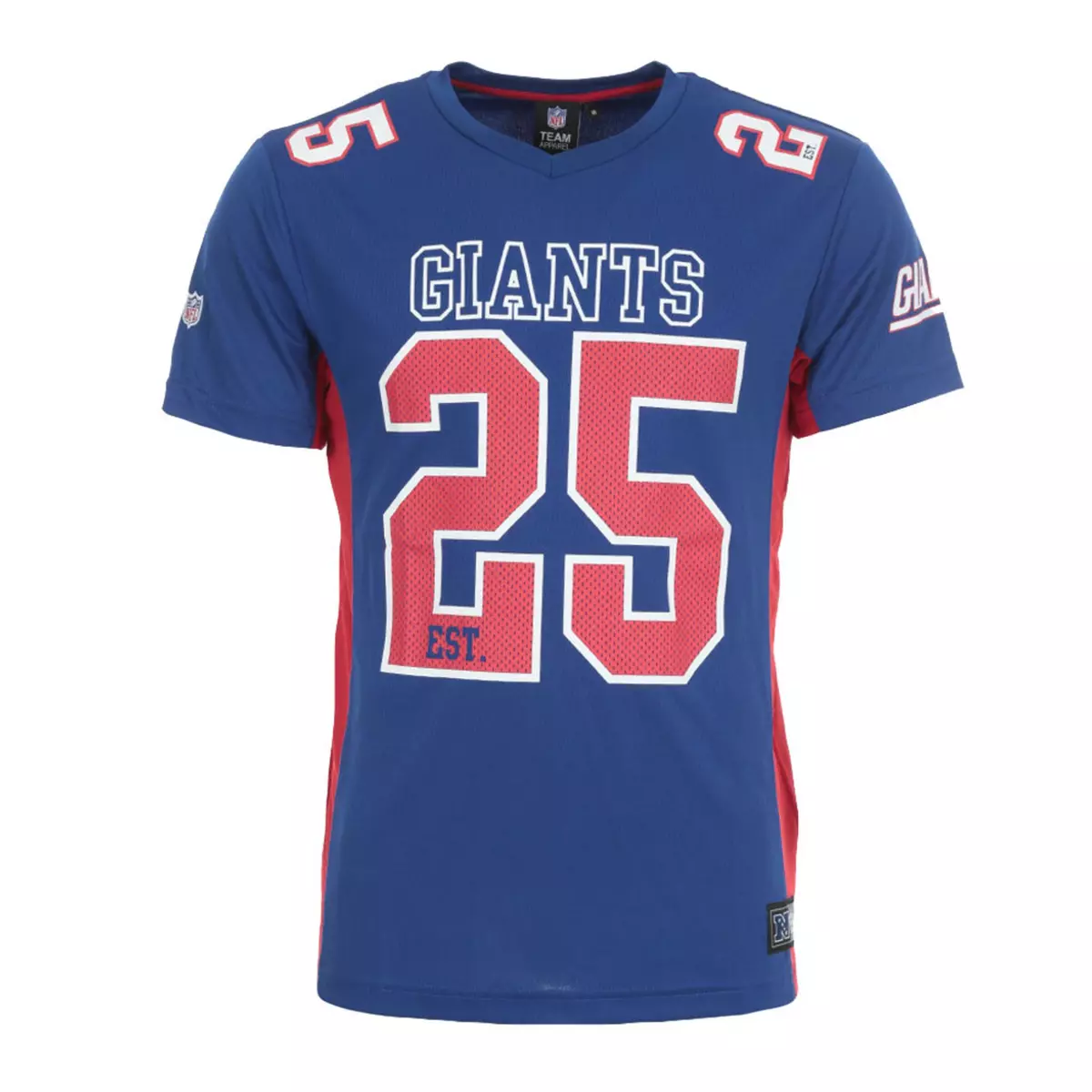  Maillot Bleu/Rouge Homme NFL NY Giants