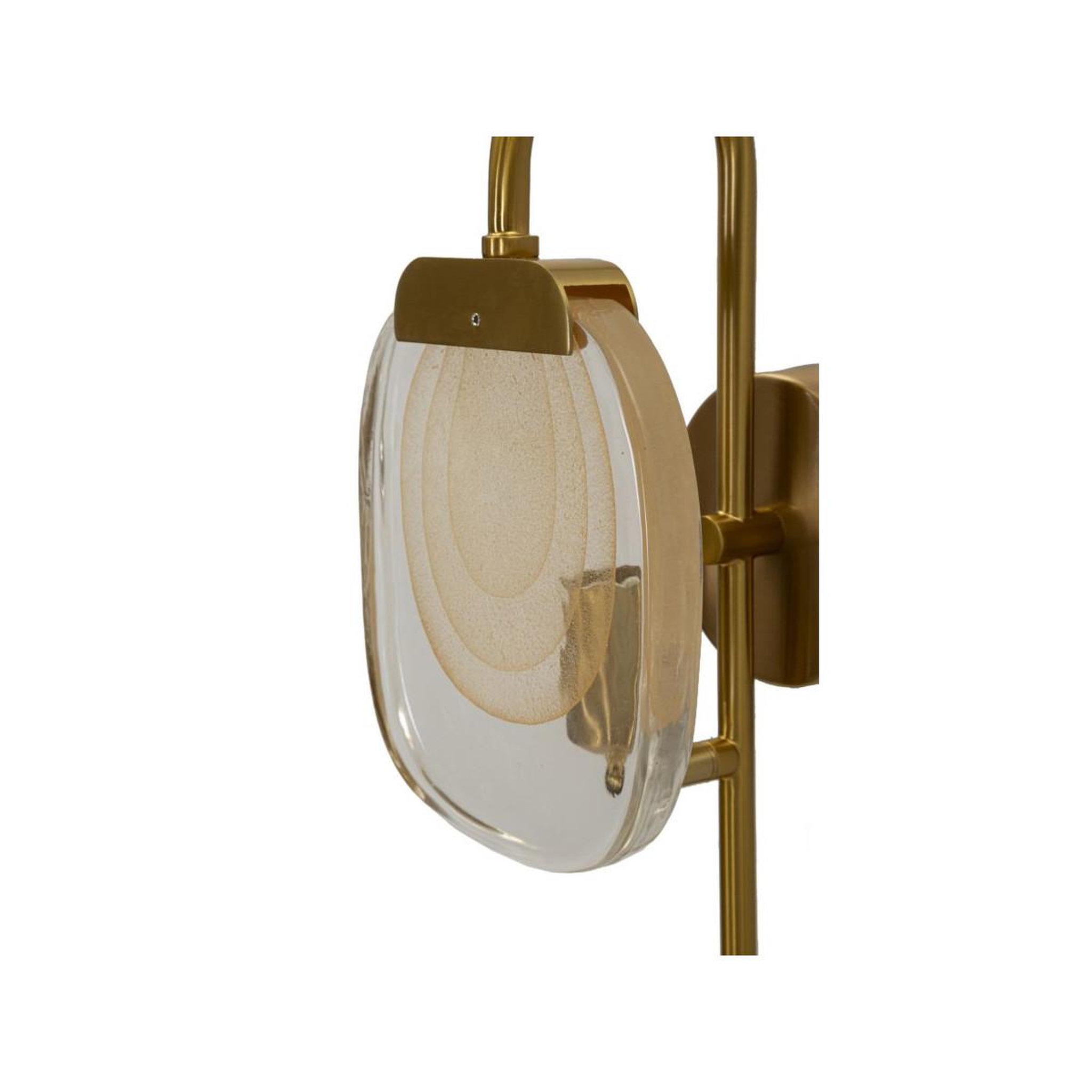 Voir la diapositive 3 : Paris Prix Applique murale en verre  softy  38cm or