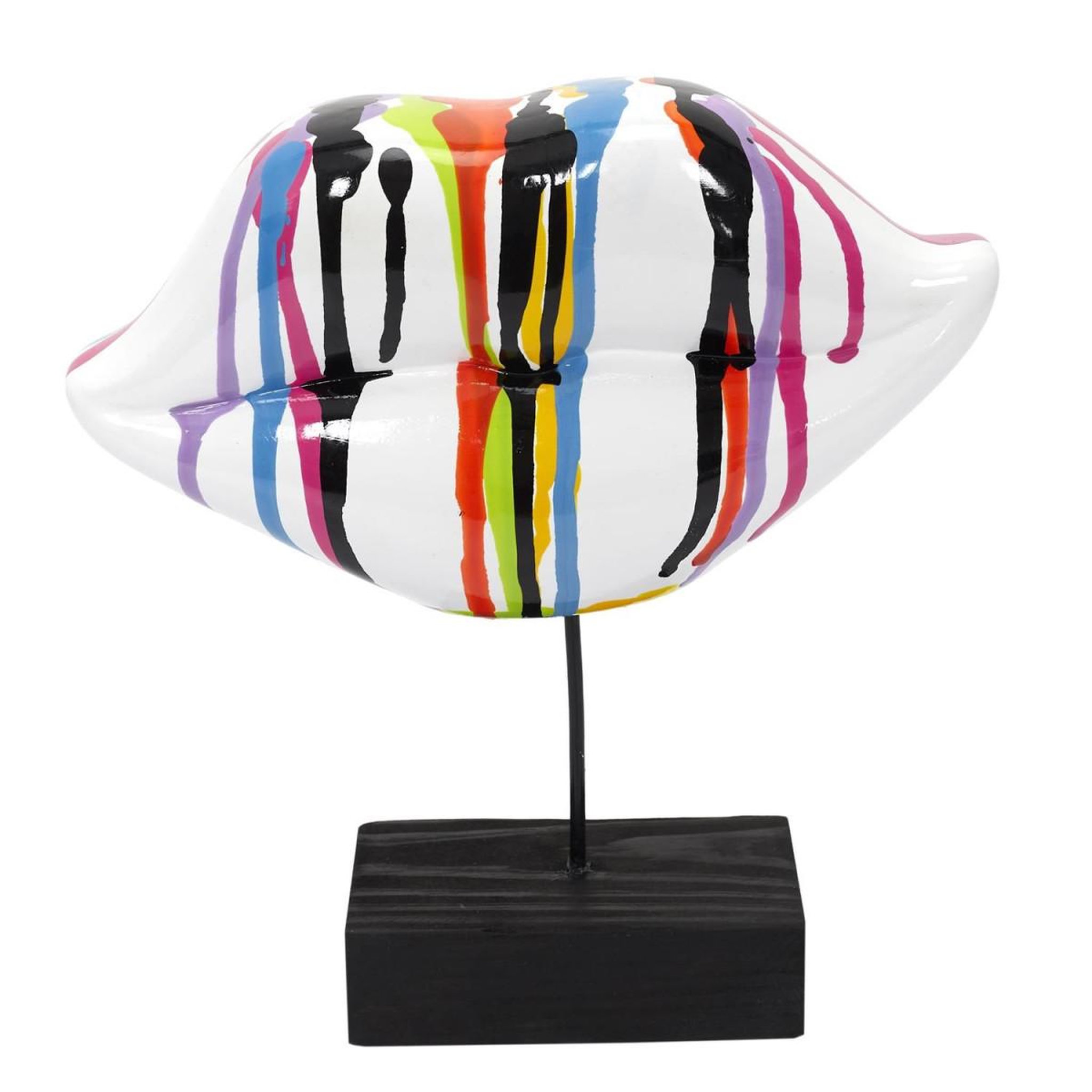 The Home Deco Factory Décoration à poser  bouche  20cm multicolore