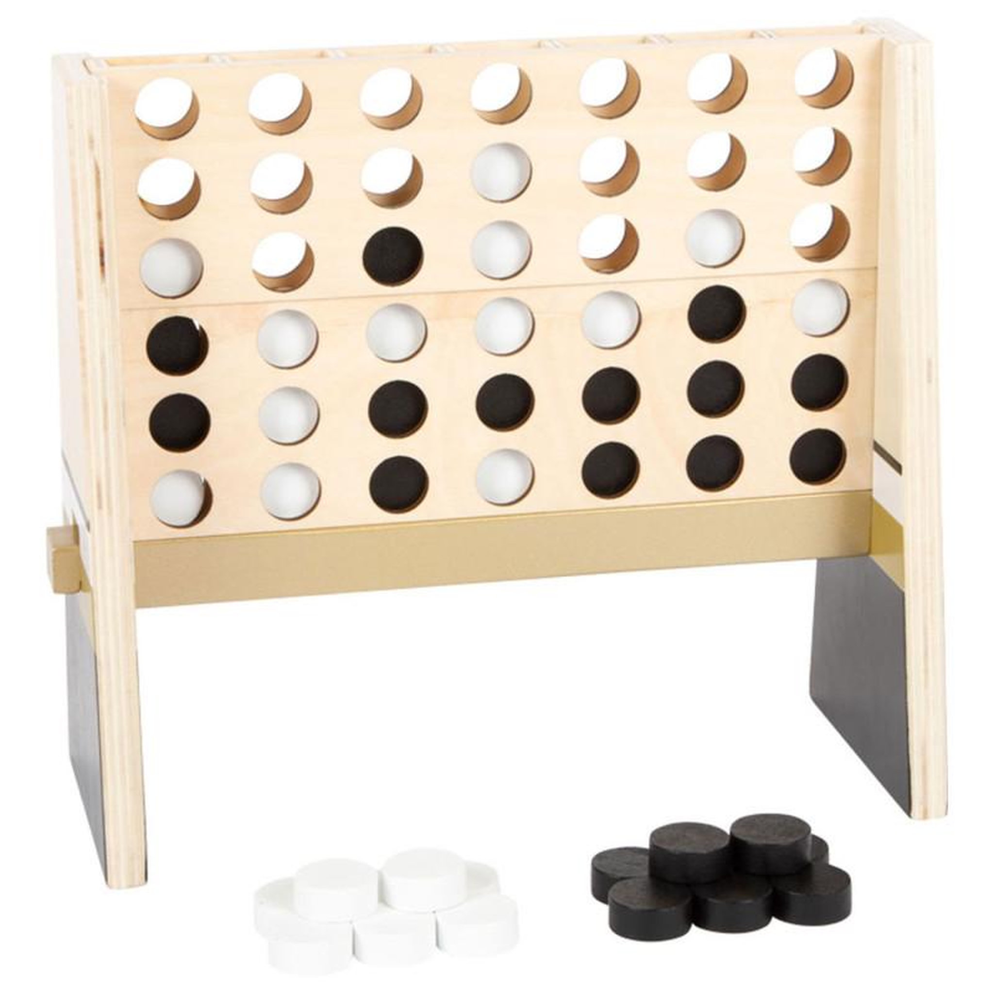 SMALL FOOT Small Foot - Four in 1 Line Wood Gold Edition Game 12219