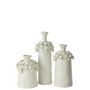 Voir la diapositive 2 : Paris Prix Vase Fleur en Céramique  Yucca  40cm Blanc