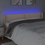 Voir la diapositive 4 : VIDAXL Tete de lit a LED Cappuccino 203x16x78/88 cm Similicuir