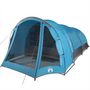 Voir la diapositive 5 : VIDAXL Tente familiale tunnel 8 personnes bleu impermeable