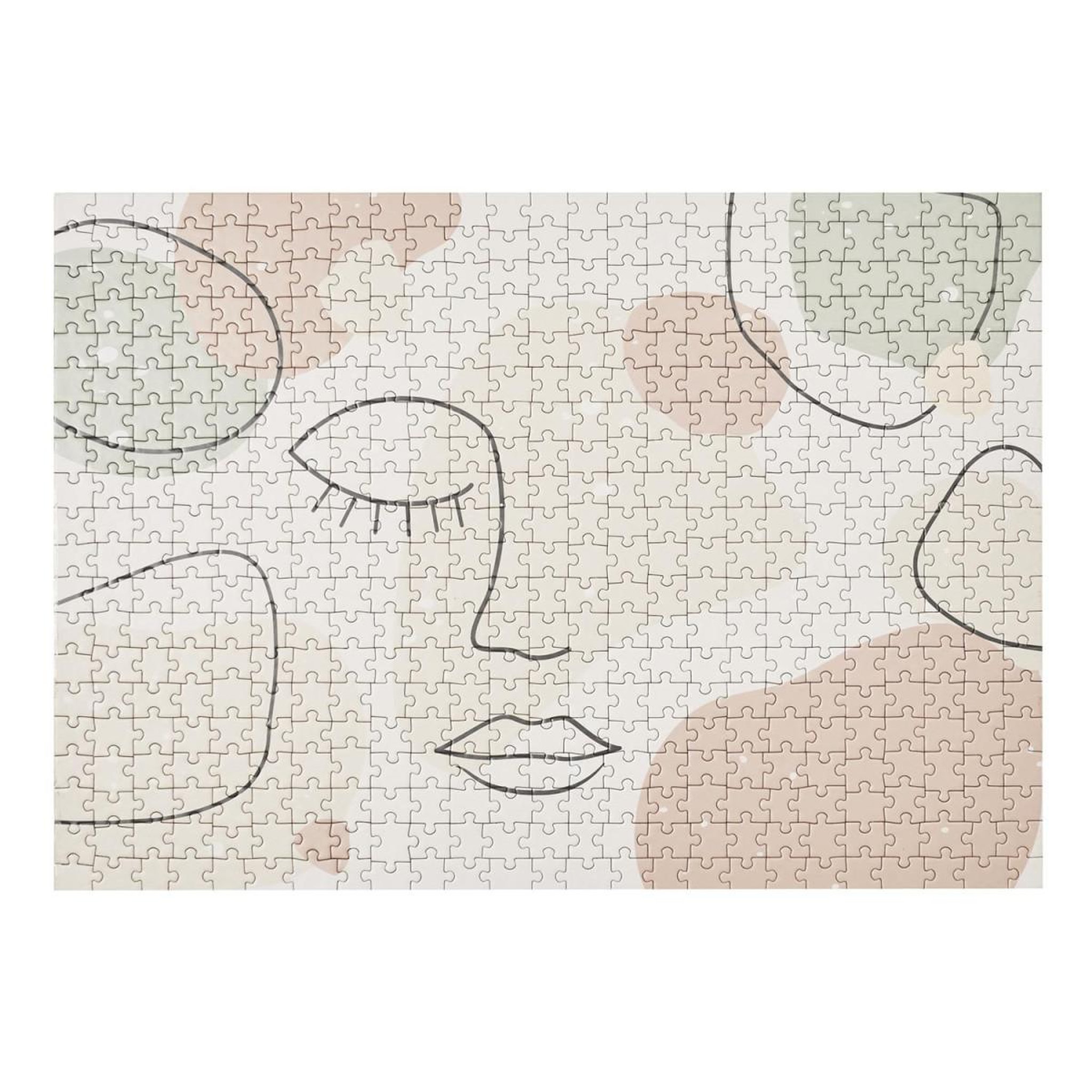 Voir la diapositive 1 : MISTER GADGET Puzzle visage  500 pièces  35x48cm multicolore