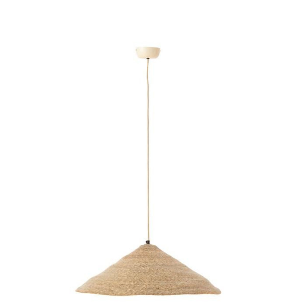 Paris Prix Lampe Suspension Chapeau  Moonj  60cm Naturel Clair