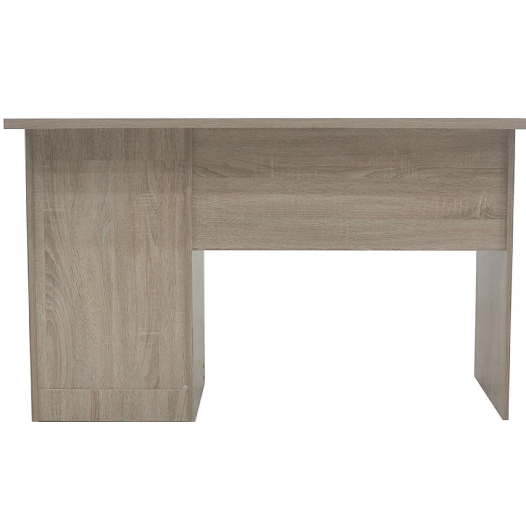 Voir la diapositive 4 : JLC KREATION Bureau moderne 3 tiroirs 120cm couleur bois otara