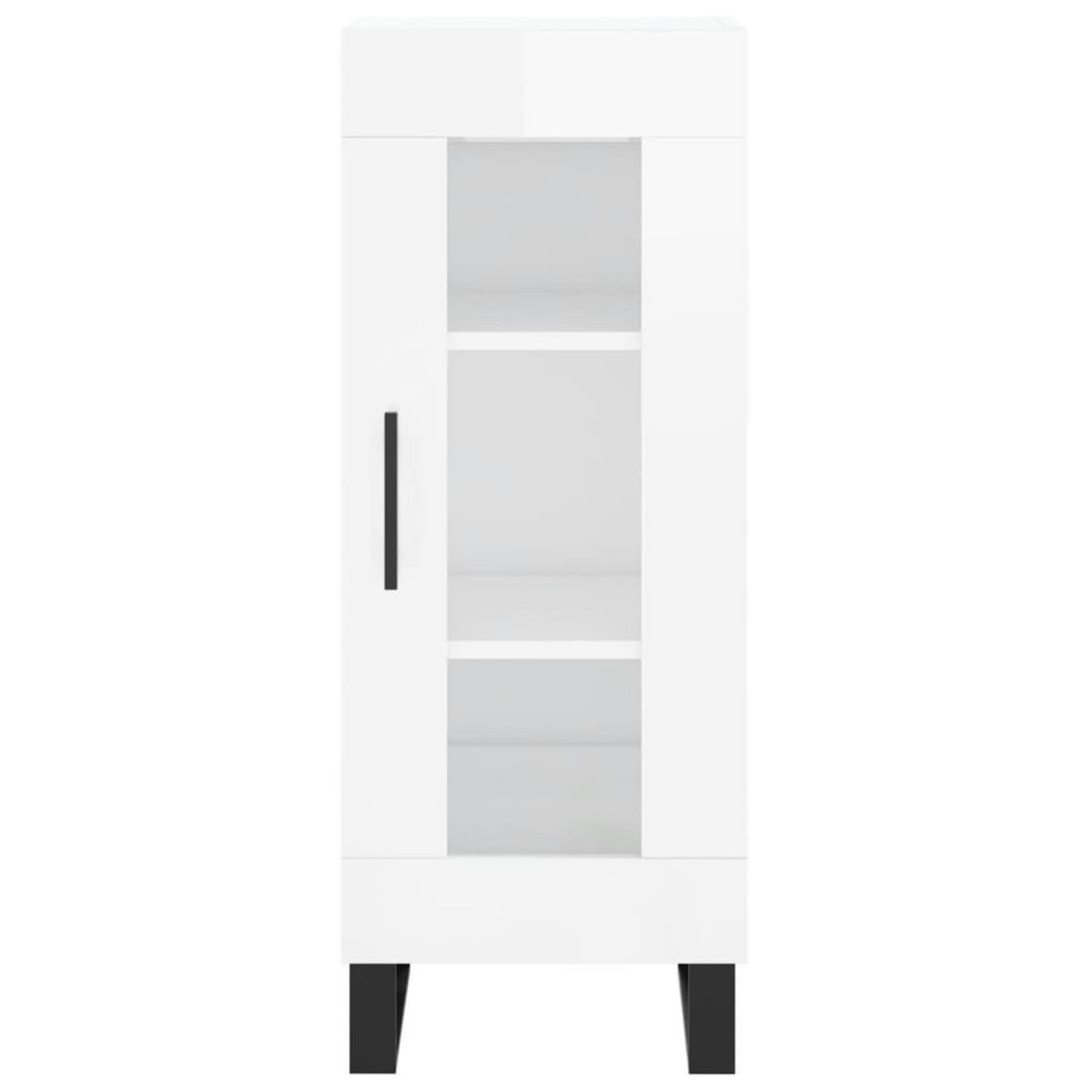 VIDAXL Buffet Blanc brillant 34,5x34x90 cm Bois d'ingenierie