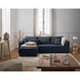 Voir la diapositive 1 : BEST MOBILIER Topaze - canapé d'angle réversible - 4 places - convertible avec coffre - en tissu