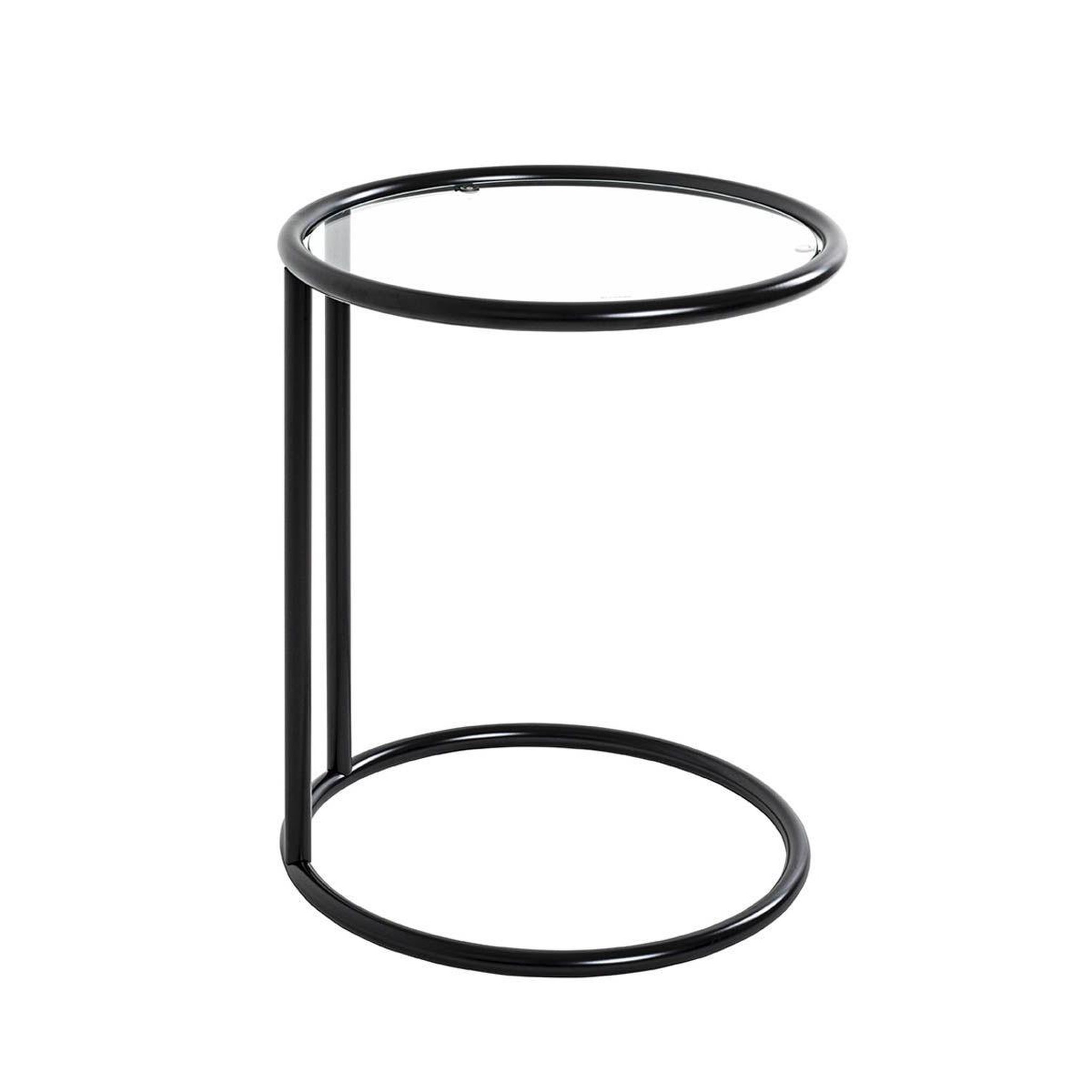 Voir la diapositive 4 : Paris Prix Table d'appoint verre  blaise  55cm noir