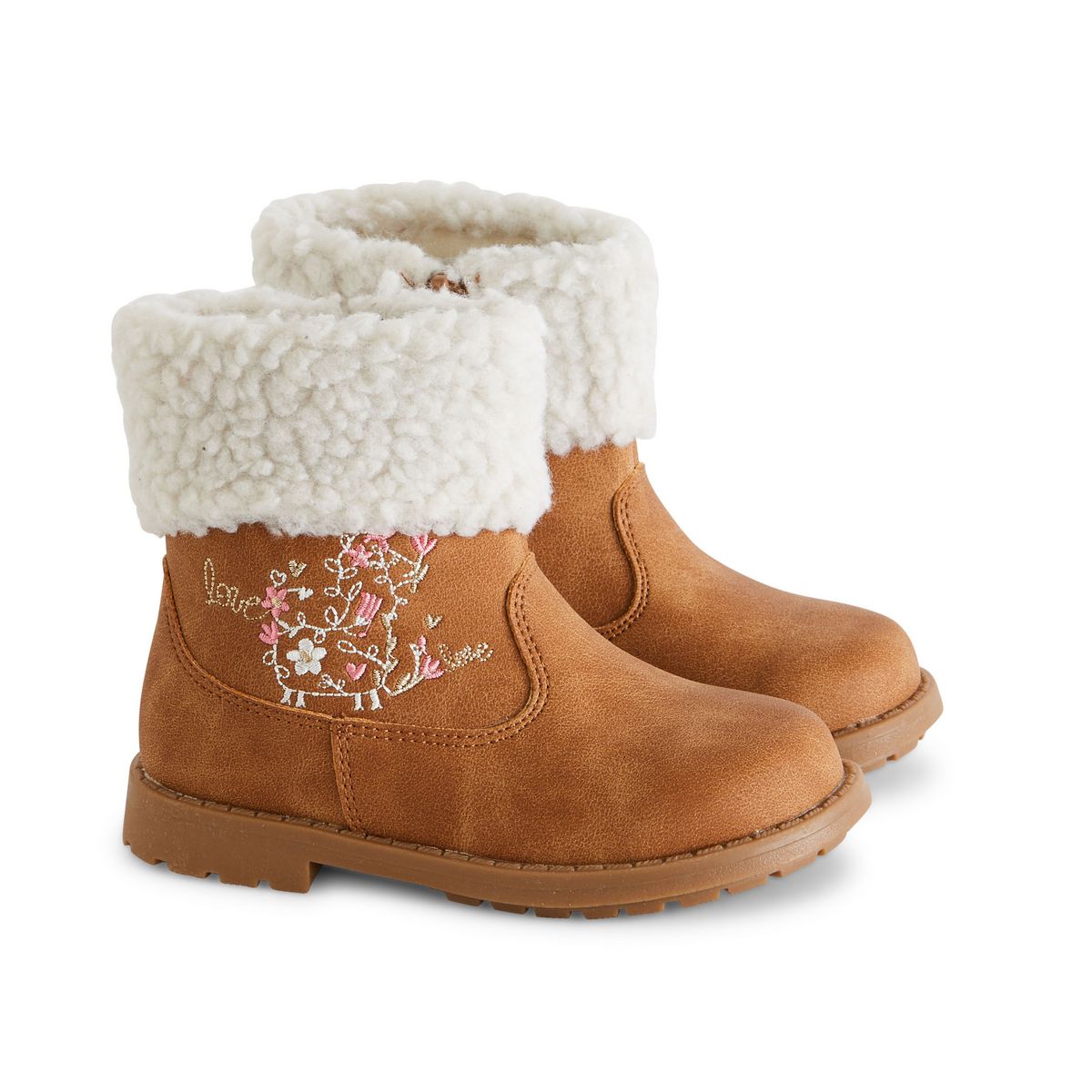 INEXTENSO Bottines montantes brodées bébé fille