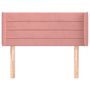 Voir la diapositive 3 : VIDAXL Tete de lit avec oreilles Rose 93x16x78/88 cm Velours