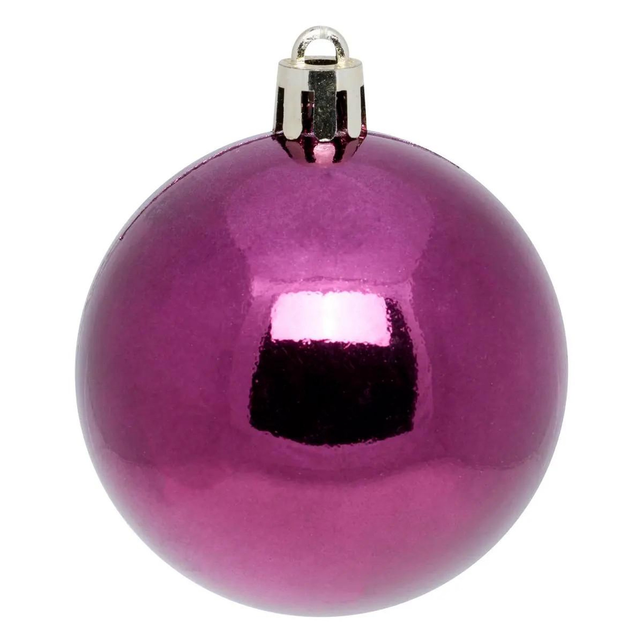Voir la diapositive 2 : ATMOSPHERA Lot de 4 boules de noël  jokli  10cm violet