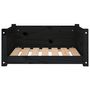 Voir la diapositive 5 : VIDAXL Lit pour chien Noir 65,5x50,5x28 cm Bois de pin solide