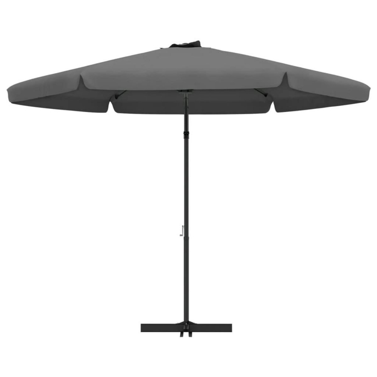 VIDAXL Parasol d'exterieur avec poteau en acier 300 cm Anthracite