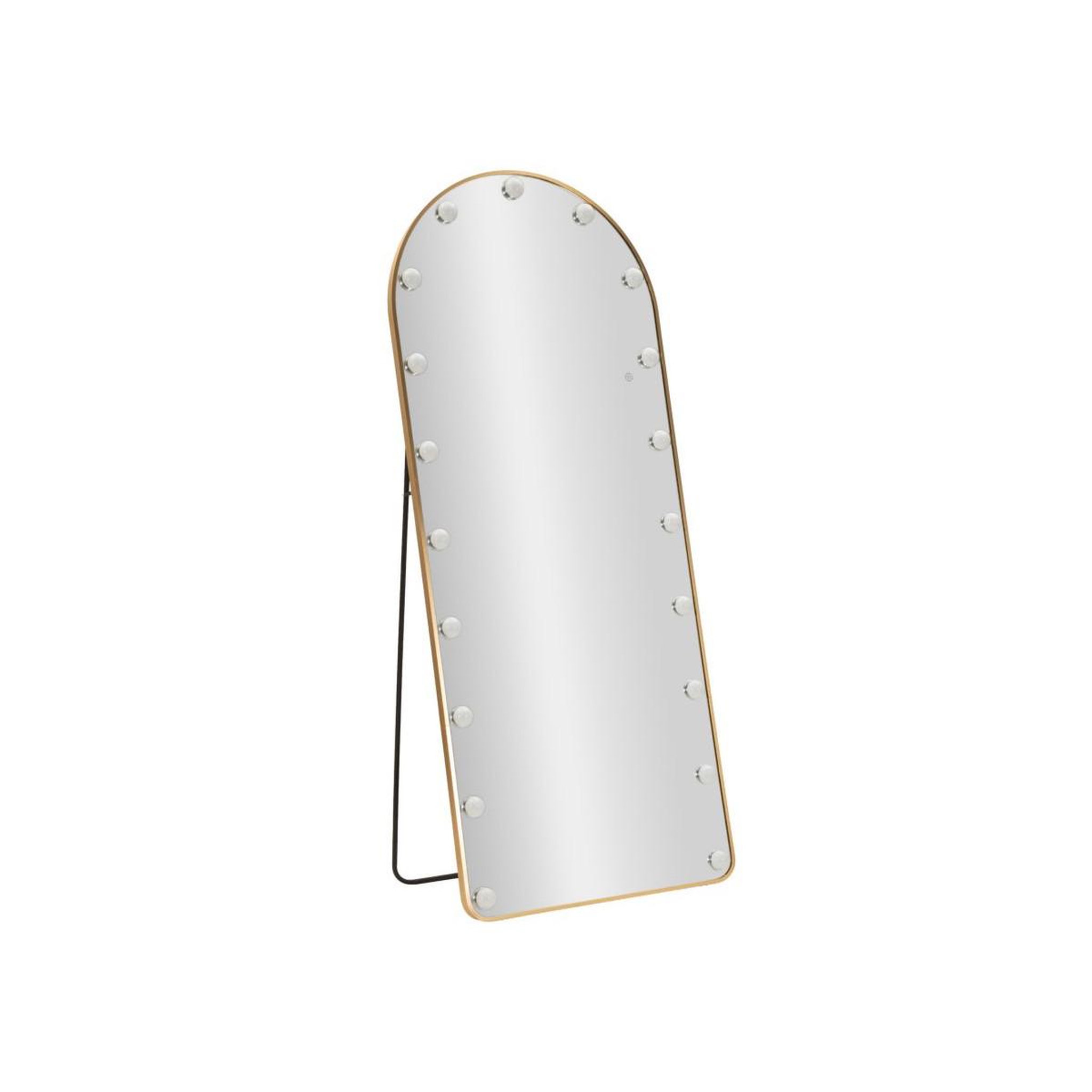 Paris Prix Miroir led sur pied  hollywood  170cm or