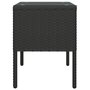 Voir la diapositive 4 : VIDAXL Table d'appoint noir 53x37x48 cm poly rotin et verre trempe