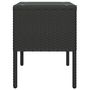 Voir la diapositive 4 : VIDAXL Table d'appoint noir 53x37x48 cm poly rotin et verre trempe