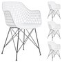 Voir la diapositive 1 : IDIMEX Lot de 4 chaises ALICANTE, en plastique
