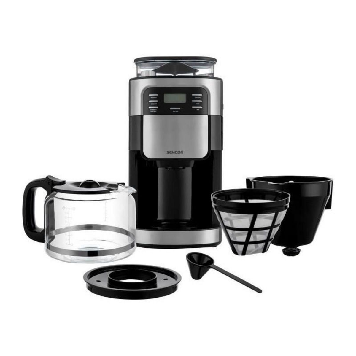 SENCO Machine a café - SENCOR - SCE 7000BK - 1,5 L - 900 W - Noir