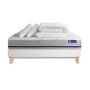 Voir la diapositive 2 : ACTISOM Pack prêt à dormir matelas 140x200 ACTILATEX SOFT 3zones de confort + sommier KIT blanc + 2 oreillers + couette