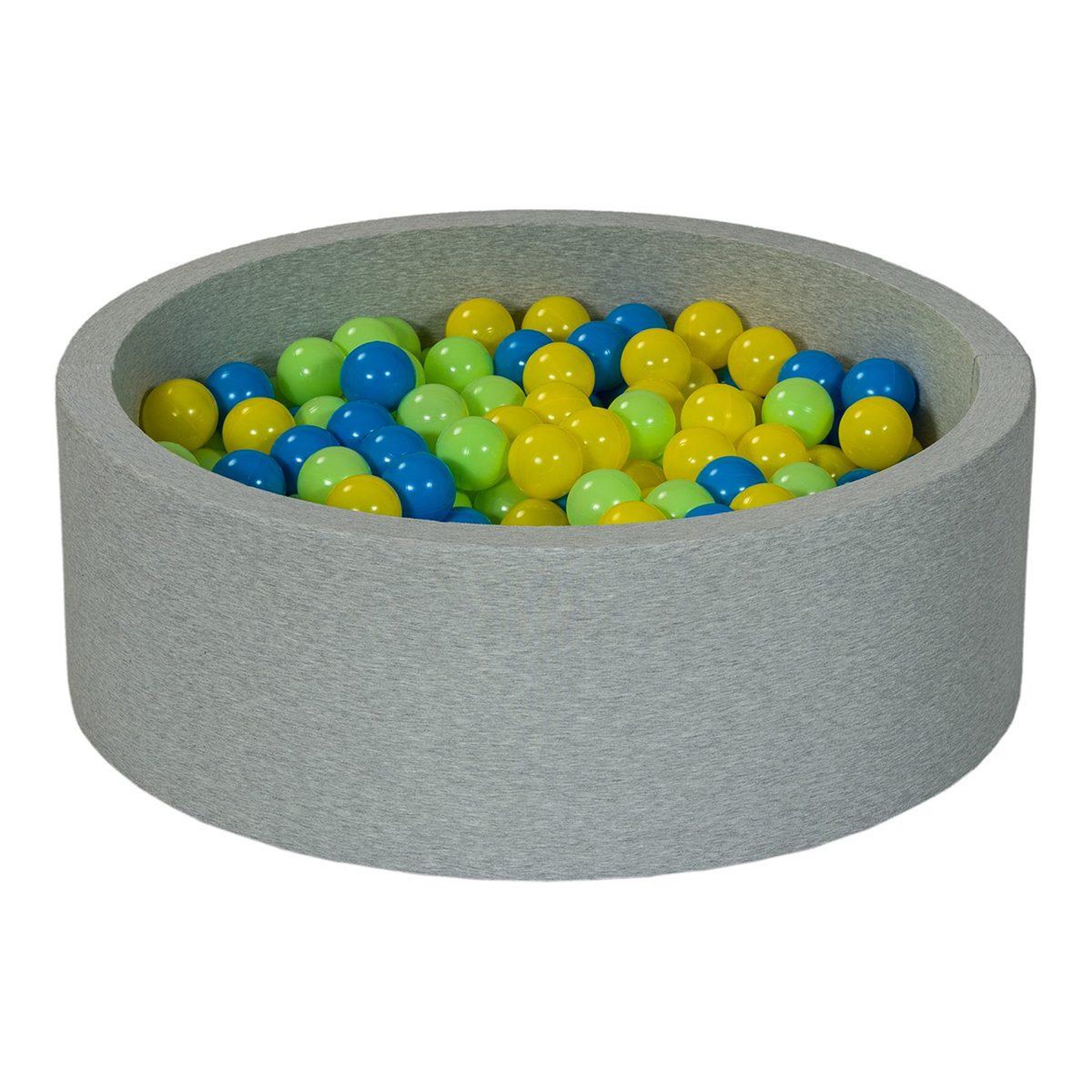 VELINDA Piscine à balles aire de jeu + 300 balles jaune, bleu, vert