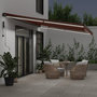 Voir la diapositive 3 : VIDAXL Auvent retractable automatique avec LED marron 500x350 cm