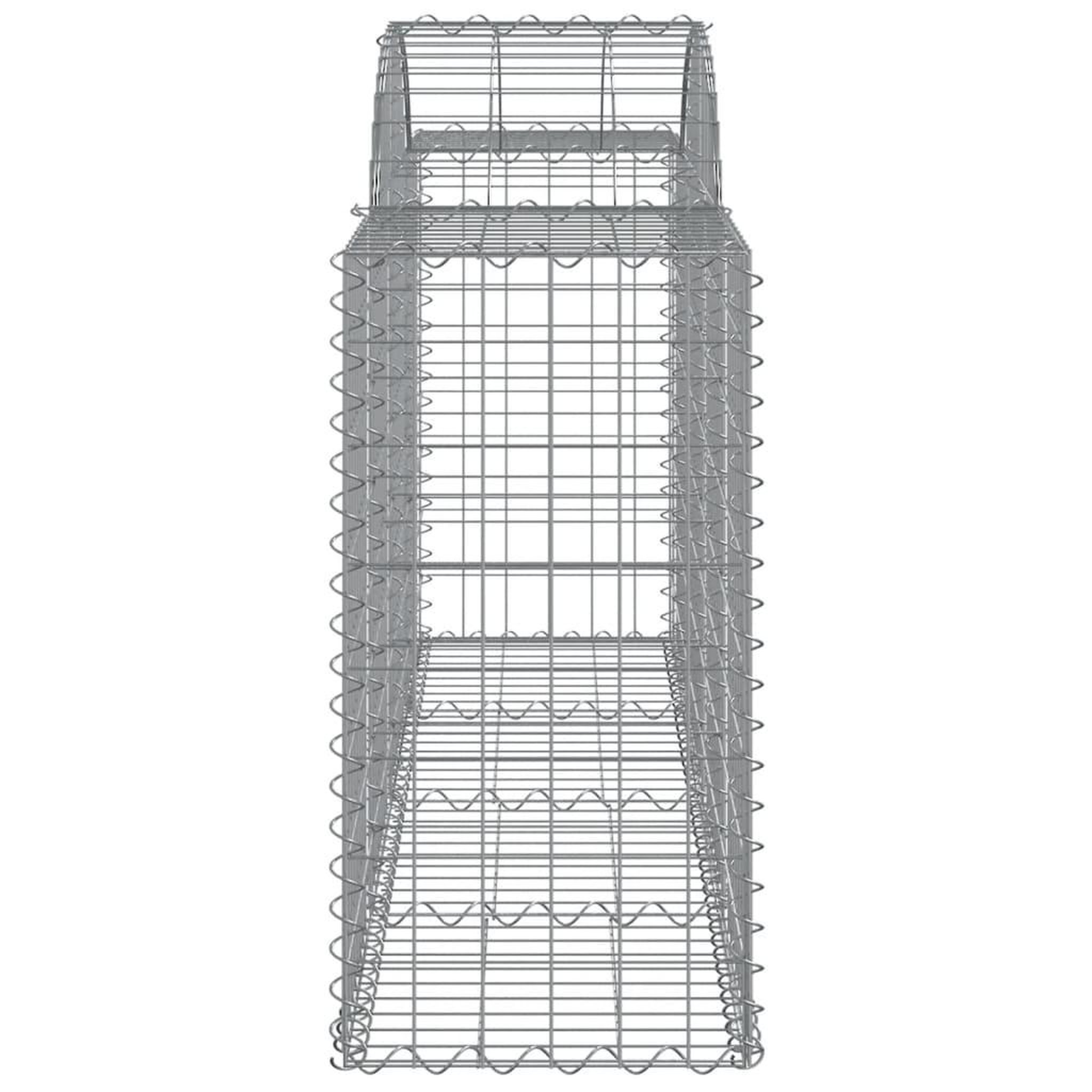 Voir la diapositive 5 : VIDAXL Paniers a gabions arques 11 pcs 200x50x80/100 cm Fer galvanise