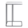 Voir la diapositive 3 : Paris Prix Table d'Appoint Effet Marbre  Alba  67cm Blanc & Noir