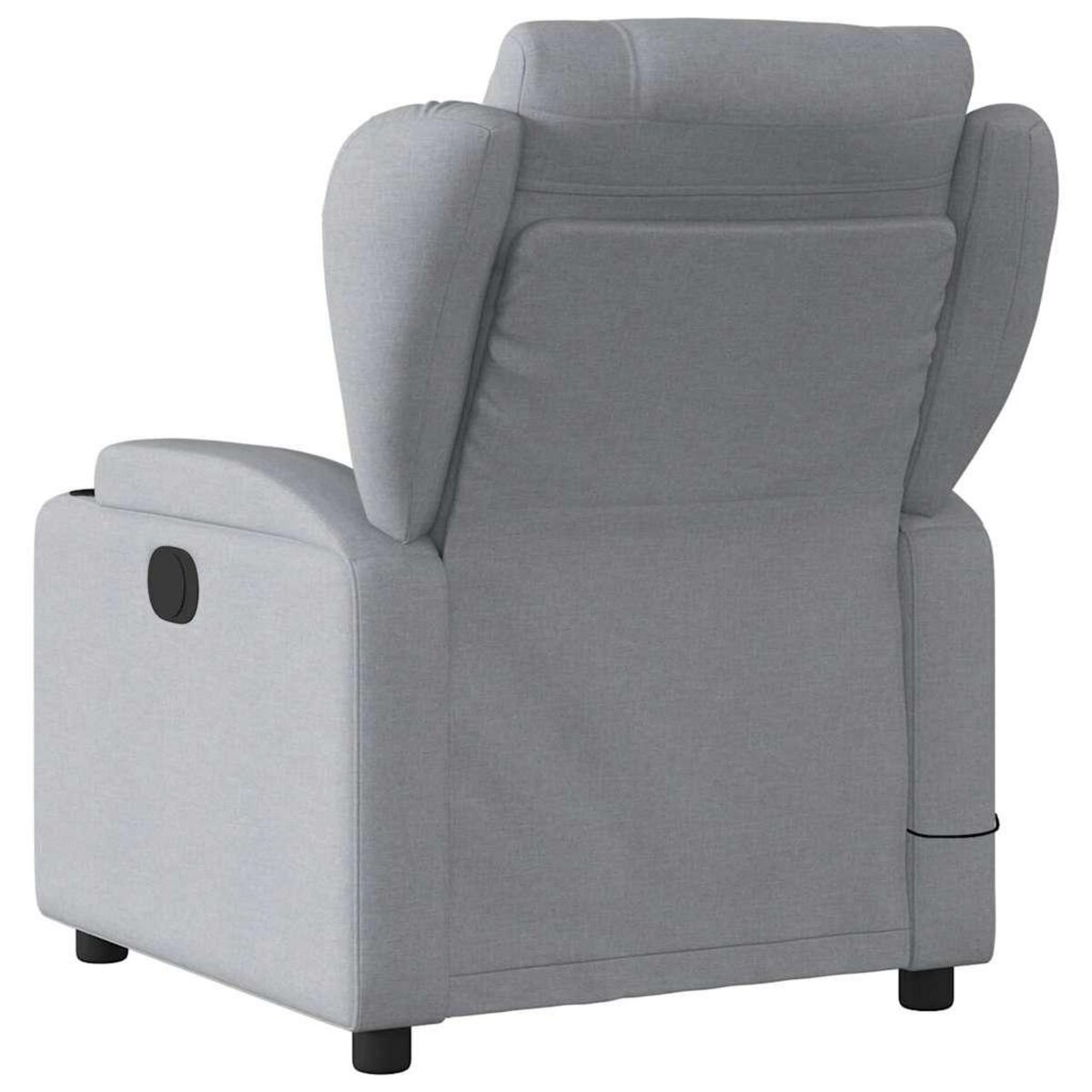 VIDAXL Fauteuil de massage inclinable Gris clair Tissu