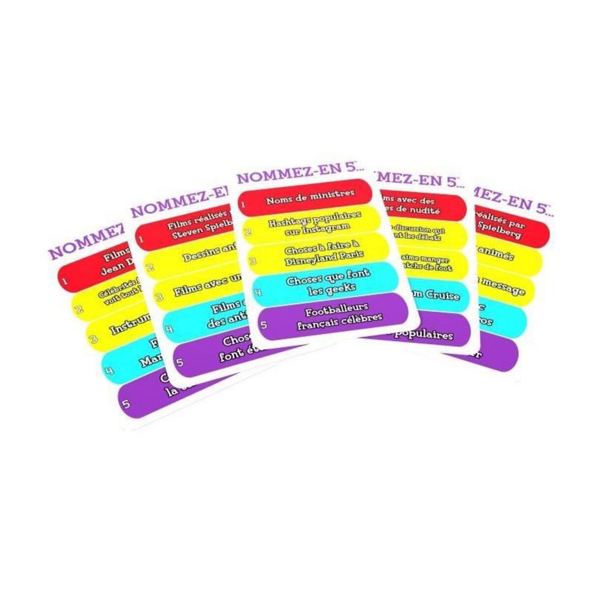 GOLIATH Jeu de cartes Goliath Nommez-en 5 multicolore