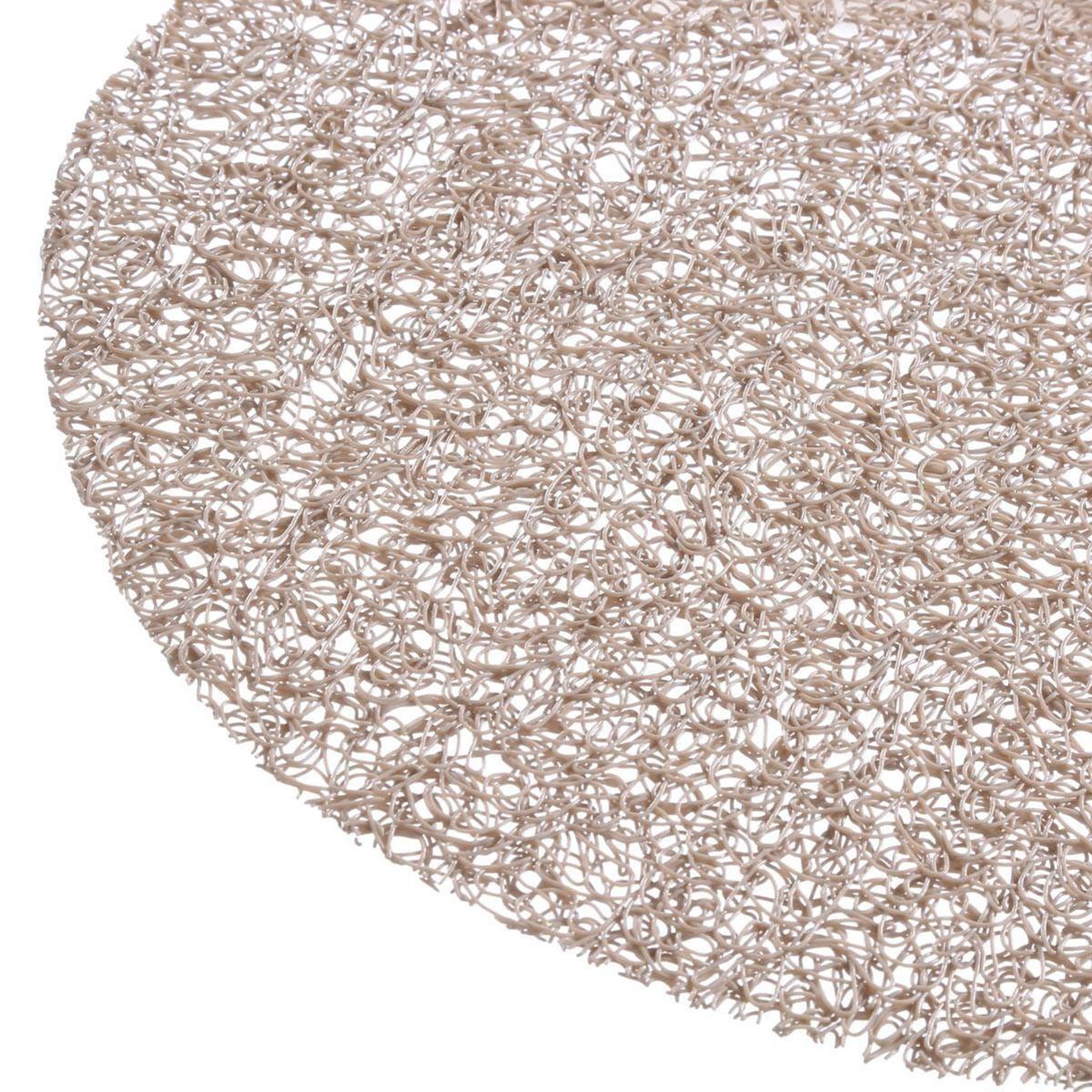 Voir la diapositive 2 : SECRET DE GOURMET Set de Table Ovale  Spaghetti  29x44cm Beige