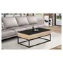 Voir la diapositive 2 : Table basse plateau relevable style industriel L100cm ASTON