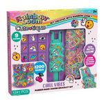 Rainbow Loom Coffret fabrication automatique de bracelets élastiques - BANDAI - Rainbow Loom Cute Tique - Contient 1200 Élastiques et acces
