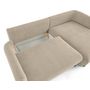 Voir la diapositive 3 : LISA DESIGN Gianni - canapé d'angle droit 4 places convertible avec coffre en tissu